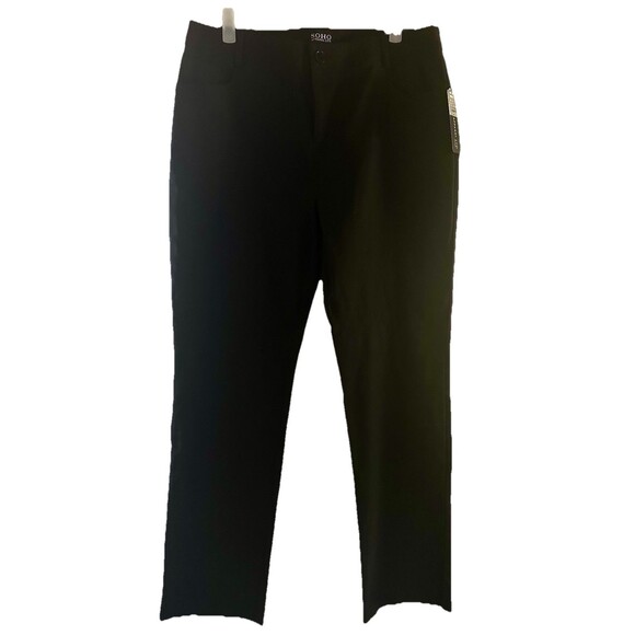 Soho Apparel Classic Workwear Essentials Black Stretch Dress Pants Women’s Sz 12 - Picture 1 of 8